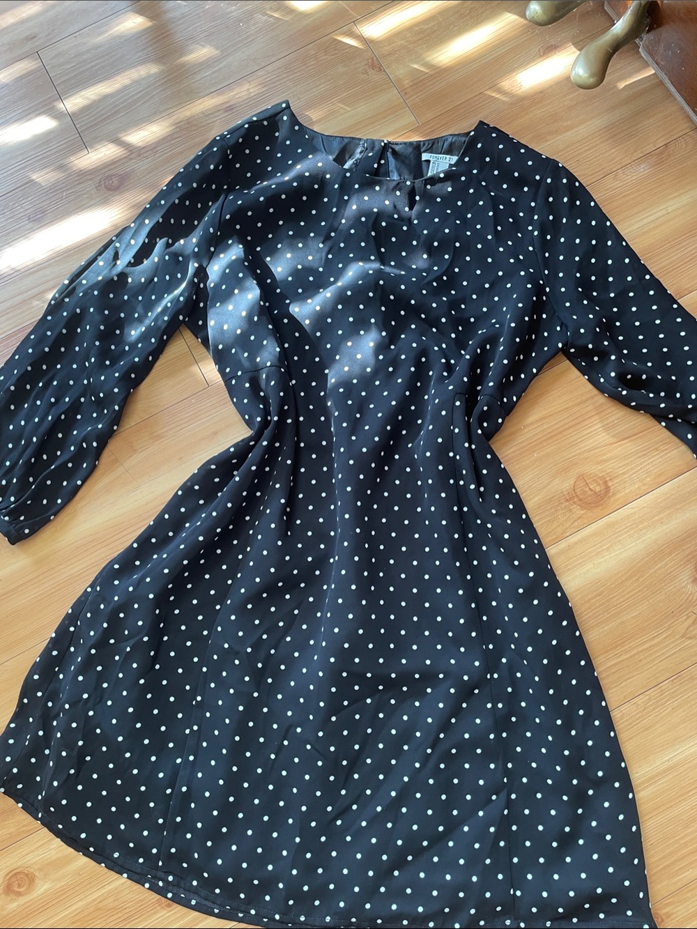 Forever 21 Vintage Classic Black Polka Dot Women’s Dress